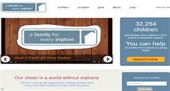 Desktop Screenshot of afamilyforeveryorphan.org