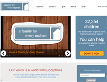 Tablet Screenshot of afamilyforeveryorphan.org